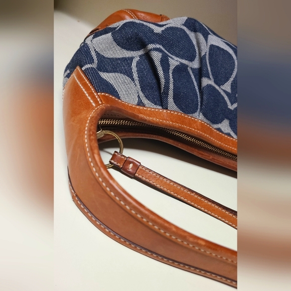 Price drop $189 Vtg. Coach🔥Limited edition Ergo Signature Demin Jacquard - Picture 4 of 10